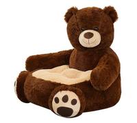 Comebachome Canapé pour Enfants, Chaise en Peluche Mignonne Ours en Peluche pour Tout-Petits, Marron foncé