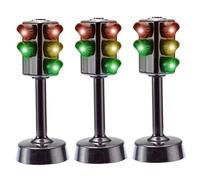 Comebachome Lot de 3 Feux de signalisation pour Enfants, Mini Jouet signalisation routière avec Son, Cadeau fête pour l'éducation précoce des Tout-Petits, Jeu Rouge Vert pour Enfants