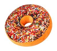 Comebachome Oreiller en Forme de Donut de 40, 6 cm, Doux et Fantaisie, en Forme Donut au Chocolat, Mignon, décoratif, Doux, Amusant, en Nourriture, pour canapé, Chaise, Sol, canapé, décoration mais