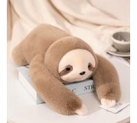 Comebachome Paresseux lesté 17.7 Pouces, Oreiller en Peluche lesté en Forme d'animal en Peluche Marron Mignon pour Enfants et Adultes, décoration de la Maison