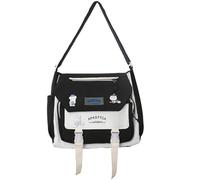 Comebachome Sac messager kawaii, 12,6 pouces de sacs à bandoulière en nylon mignons avec multi-poches, sacs de messager esthétiques, sac d'épaule pour filles