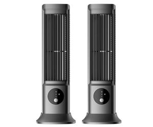 Comebachome Ventilateurs 2 pièces qui refroidissent comme les climatiseurs, ventilateur tour sans pales à double position avec 3 vitesses, ventilateur qui souffle de l'air froid, utilisation d'été