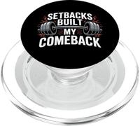 Comeback Fitness Récupération Gym Motivation Haltérophilie Cadeau PopSockets PopGrip pour MagSafe