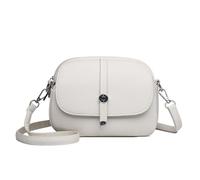 Comebybuy Bags, Comebybuy Crossbody Leather Bag, Women's Solid Color Nylon Crossbody Bag, Casual Satchel Handbag (White)