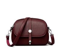 Comebybuy Bags, Women's Solid Color Lightweight Crossbody Bag, Nylon Crossbody Bag, Casual Satchel Handbag for Women (Wine red)