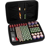 COMECASE Boîte de Rangement Rigide pour Batterie L L Holds_ 142 pièces + testeur.