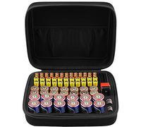 Comecase Boîte de rangement rigide pour batterie L Taille M : 80 pièces + testeur.