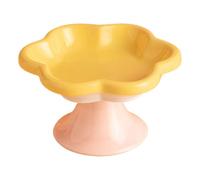 Comedero elevado Para Gatos - Comederos elevados Para comida o Agua Con Forma de Flor | Comedero de cerámica Para Gatos y Perros pequeños, Para Perros pequeños, Gatos de Cara Gorda y gatitos