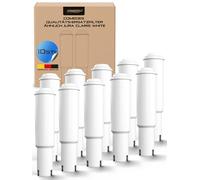 Comedes Lot de 10 filtres à eau similaires à Jura Claris White System (filtres n° 68739, 60209 et 62911, compatibles avec les machines à café Impressa & Nespresso