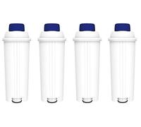 Comedes Lot de 4 cartouches filtrantes pour machines à café De'Longhi DLS-C002, SER3017 & 5513292811, compatibles avec Magnifica, Eletta, ECAM, ESAM, ETAM, BCO, EC Series, Certifié TÜV SÜD