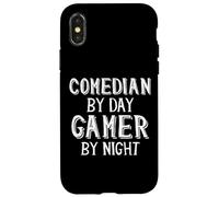 Comédien de Jour Gamer by Night Costume de comédiens Debout Coque pour iPhone X/XS