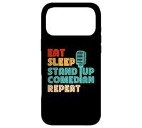 Comédienne Eat Sleep Stand Up | Microphone | Comic Comedy Coque pour iPhone 17 Pro Max