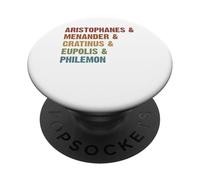 Comédiens grecs Aristophanes Ampersand pour Femmes et Hommes PopSockets PopGrip Adhésif