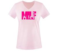 Comedy Shirts Milf Hunter - Uni - T-Shirt Col en V pour Femme - Taille XS à XXL Diverse Couleurs - - 46
