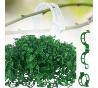 ComedyKing Clips Support pour Attacher Les Plantes de Jardin, Plant Support Clips, Clip en Plastique sécurisé pour Plantes, Attache Tomate pour Les légumes Tomate Vigne tiges (300, Verte)