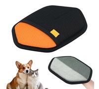 ComedyKing Gant Anti Poils Animaux, Gant Poils Animaux Réutilisable Électrostatique, Gant Ramasse Poils Animaux, Brosse Poils Animaux pour Enlever Les Poils de Chat sur Meubles et Vêtement (Orange)
