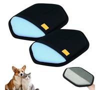ComedyKing Gant Anti Poils Animaux, Gant Poils Animaux Réutilisable Électrostatique, Gant Ramasse Poils Animaux, Brosse Poils Animaux pour Enlever Les Poils de Chat sur Meubles et Vêtement (Bleu*2)