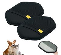 ComedyKing Gant Anti Poils Animaux, Gant Poils Animaux Réutilisable Électrostatique, Gant Ramasse Poils Animaux, Brosse Poils Animaux pour Enlever Les Poils de Chat sur Meubles et Vêtement (Noir*2)