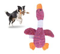ComedyKing Générique Jouet Chien Indestructible, Chien Interactif, Anti Stress Jouets en Peluche Couineur, Interactif pour Animal de Compagnie pour Dog de Taille Petite Moyenne Grande (Violet)
