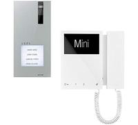 Comelit - 8461M - Kit visiophone pour 1 Appartement, avec Platine de Rue Quadra et Moniteur Mini, système Simplebus