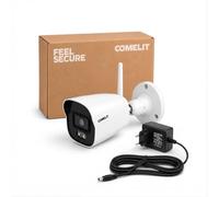 Comelit Caméra WiFi supplémentaire 4 MP pour extérieur, compatible avec kit WBK4N04NA, vision nocturne en couleurs, audio intégré et application smartphone