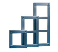 Comelit Vandalcom Cadre En Aluminium À 3 Modules Gris Foncé - 3161/3
