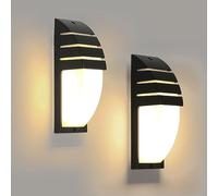 Comely 2 Pièces 12W Applique Murale LED, Applique Exterieur/Intérieur LED IP65 Etanche, Applique Murale Intérieure pour Cour, Jardin, Terrasse, Mur, Pathway, Lumière Blanche Chaude 3000K