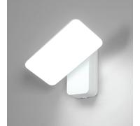 Comely Applique Murale Extérieur LED, 16W IP65 Etanche Rotative à 350 Lampe Exterieur Moderne Luminaires Extérieur Jardin, Blanc, Lumière Blanche Froide 6500K, Contrôle par Interrupteur