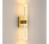 Comely Applique Murale Interieur LED, 12 W Lampe Murale Moderne 360° Rotatif, Or Luminaire LED Mural Interieur pour Chambre Salon Salle Escalier Cuisine, Lumière Blanche Chaude 3000K