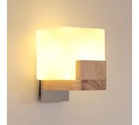 Comely Applique Murale Interieur, Moderne Lampe Murale en Bois et Verre