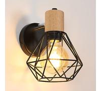 Comely Applique Murale Interieur, Noir Vintage Lampe Murale E27 Orientable