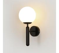 Comely Applique Murale Intérieure, Design Minimaliste Moderne E27 Lampe Murale avec Abat-Jour en Verre, Luminaires Intérieur Mural pour Chambre Salon Couloir Café Escalier