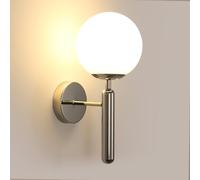Comely Applique Murale Intérieure, Design Moderne E27 Lampe Murale avec Abat-Jour en Verre, Luminaires Intérieur Mural pour Chambre Salon Couloir Café Escalier