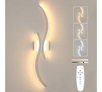 Comely Applique Murale Intérieure Dimmable avec Interrupteur, 32W Lampe Murale LED Moderne 3000K-6500K, 80CM Lignes Simples Luminaires Intérieur Appliques pour Chambre Salon Escalier (Blanc)