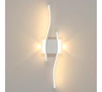 Comely Applique Murale Intérieure LED, 20W 2250LM Moderne Lampe Murale LED, Design Ligne Longue Luminaire Mural Blanche pour Salon Chambre Escalier, 3000K Blanc Chaud