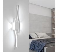Comely Applique Murale Intérieure LED, 20W 2250LM Moderne Lampe Murale LED Ligne, Luminaire Mural Blanc Froid 6500K pour Chambre Salon Couloir Escalier, 60CM