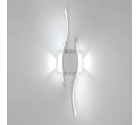 Comely Applique Murale Intérieure LED, 20W 2250LM Moderne Lampe Murale LED Ligne, Luminaire Mural Blanc Froid 6500K pour Chambre Salon Couloir Escalier, 60CM