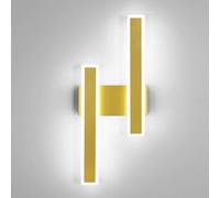 Comely Applique Murale Intérieure LED, 32W 3600LM Moderne Lampe Murale Doré
