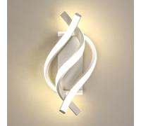 Comely Applique Murale Intérieure LED, Lampe LED Murale Moderne 22W 2500LM, Blanche Acrylique Luminaire Mural pour Chambre Bureau Salon Escalier Couloir Hôtel Bar, Lumière Neutre 4500K
