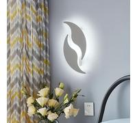 Comely Applique Murale Intérieure LED, Lampe Murale Moderne, Acrylique Luminaire Mural Interieur pour Chambre Salon Couloir Escalier, Blanc