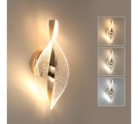 Comely Applique Murale LED, 12W 2000LM Oro Dimmable Lampe Murale Moderne