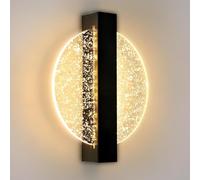 Comely Applique Murale LED 12W, Lampe Murale Intérieure Moderne, Applique Murale LED Acrylique Ronde pour Salon, Chambre, Escalier, Couloir, Bianco Caldo 3000K