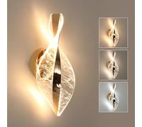 Comely Applique Murale LED, Oro 12W 2000LM Dimmable Lampe LED Murale Moderne, 3 Températures de Couleur 3000K/4500K/6500K Lampe Murale Interieur pour Chambre Couloir Salon Salle