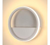 Comely Applique Murale LED Ronde 12W, Lumière Chaude 3000K, Lampe Murale Intérieure Aluminium Ø 20cm, Design Moderne pour Salon Couloir Chambre