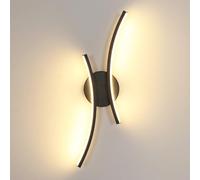 Comely Appliques murales blanches en bois et métal, lot de 2 lampes murales E27 style cage, éclairage mural pour salon, chambre, couloir, maison de campagne, sans ampoule