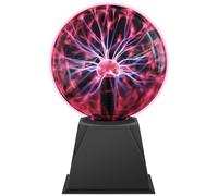 Comely Lampe Plasma Boule de 6 Pouces, Lumière à Plasma Sensible au Toucher et Sensible au Son, Magique Boule de Plasma pour Les fêtes, les Décorations, les Cadeaux de Noël les Cadeaux de Noël