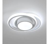 Comely Plafonnier LED 32W Blanc 6500K, Lampe de Plafond Moderne en Aluminium pour Salon, Chambre, Cuisine, Couloir