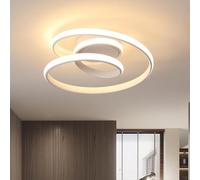 Comely Plafonnier LED, 36W 4000LM Créative Forme de Spirale Lampe de Plafond Chambre Blanc Chaud 3000K, Moderne Lustre LED Plafonnier Rond pour Salon Chambre Cuisine Couloir