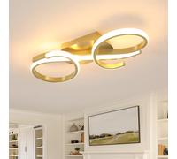 Comely Plafonnier LED 36W, Blanc Chaud 3000K Luminaire Plafonnier Moderne, Lustre LED Lampe de Plafond en Acrylique pour Salon, Chambre, Chambre a Coucher, Salle à Manger, Cuisine