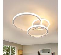 Comely Plafonnier LED, 42W Moderne Rond Lampe de Plafond, Blanc Chaud 3000K, Luminaire Plafonnier Intérieure pour Chambre Salon Cuisine Salle à Manger, Blanc